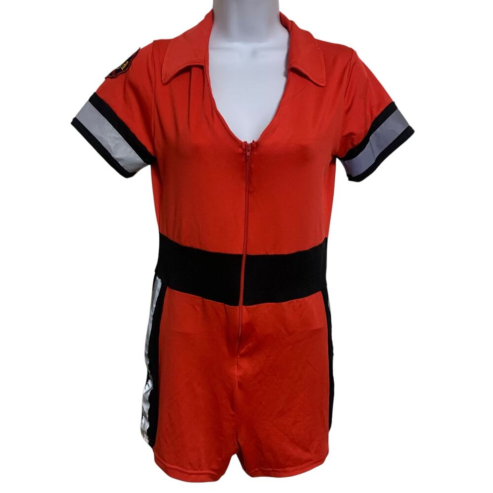 Spirit Halloween Sexy Firefighter Romper Costume Womens Size M
